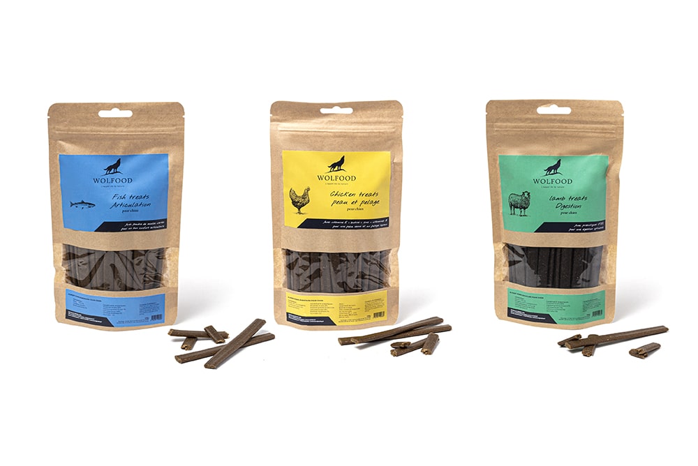 Wolfood chiens  Aliments et accessoires haut de gamme