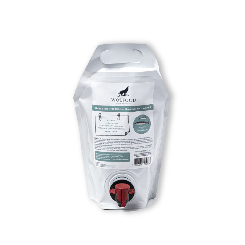 Produit Huile de poissons marins sauvages