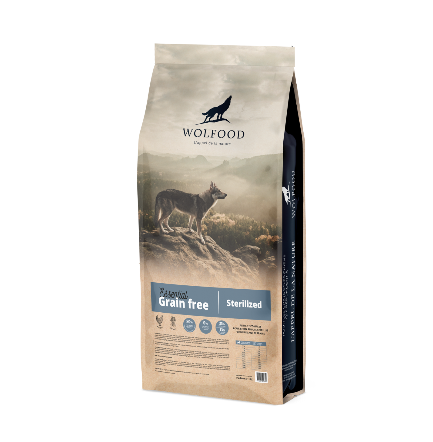 Adult Sterilized Cat  Grain Free - Wolfood - 3 kg